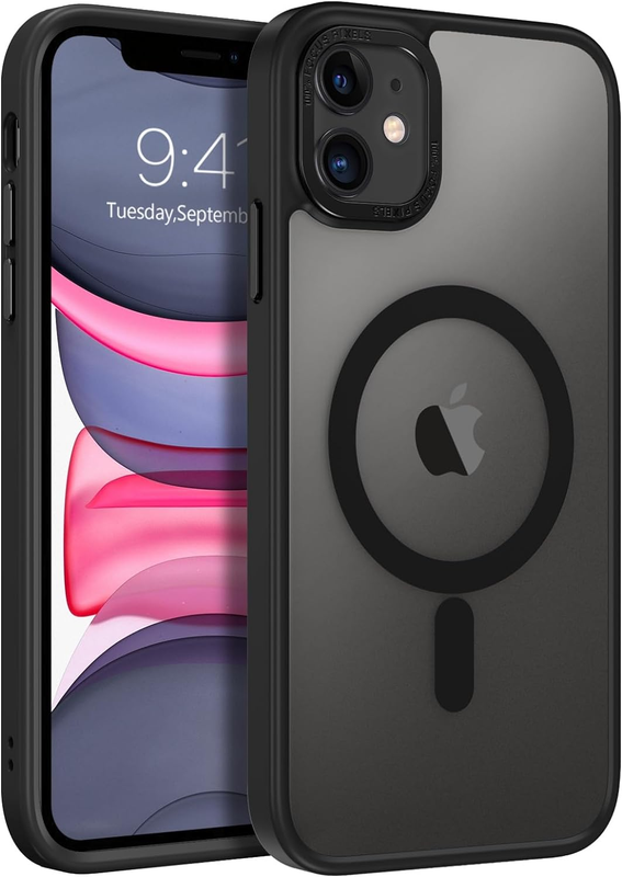 Case for iPhone 11 Case,[Compatible with MagSafe] Slim Translucent Matte Magneti