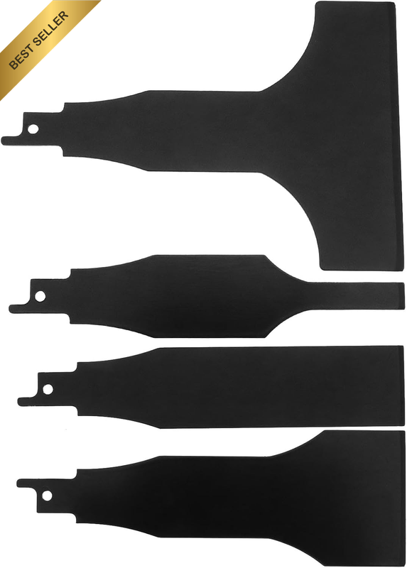 Set of 4 Reciprocating Saw Scraper Blade Multifunctional Carbon Steel Tile Clean