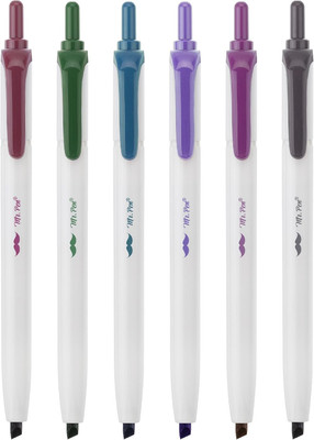- Retractable Permanent Markers, 6Pack, Chisel Tip, Aesthetic Vintage Color Perm
