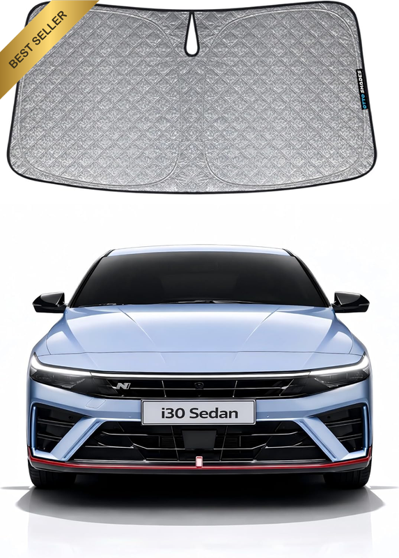 Patented Thick Windscreen Sunshade for Hyundai I30 Sedan 2020-2026, 6-Layer Cust