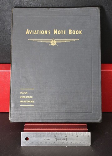 1940s Aviations Note Book Design Production Maintenace Vintage Aircrafts #495