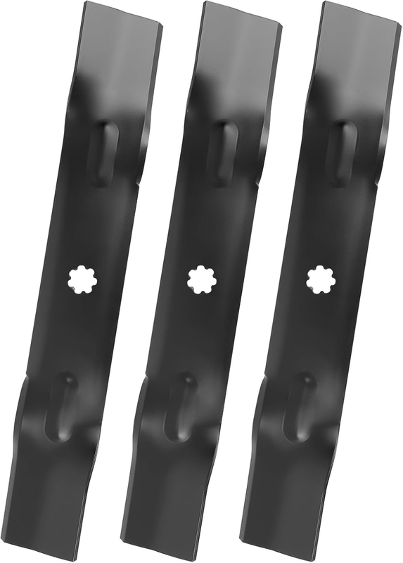 Mower Blades 3 Pack for John Deere 48" Deck D140 100 Series AM137757 AM141035