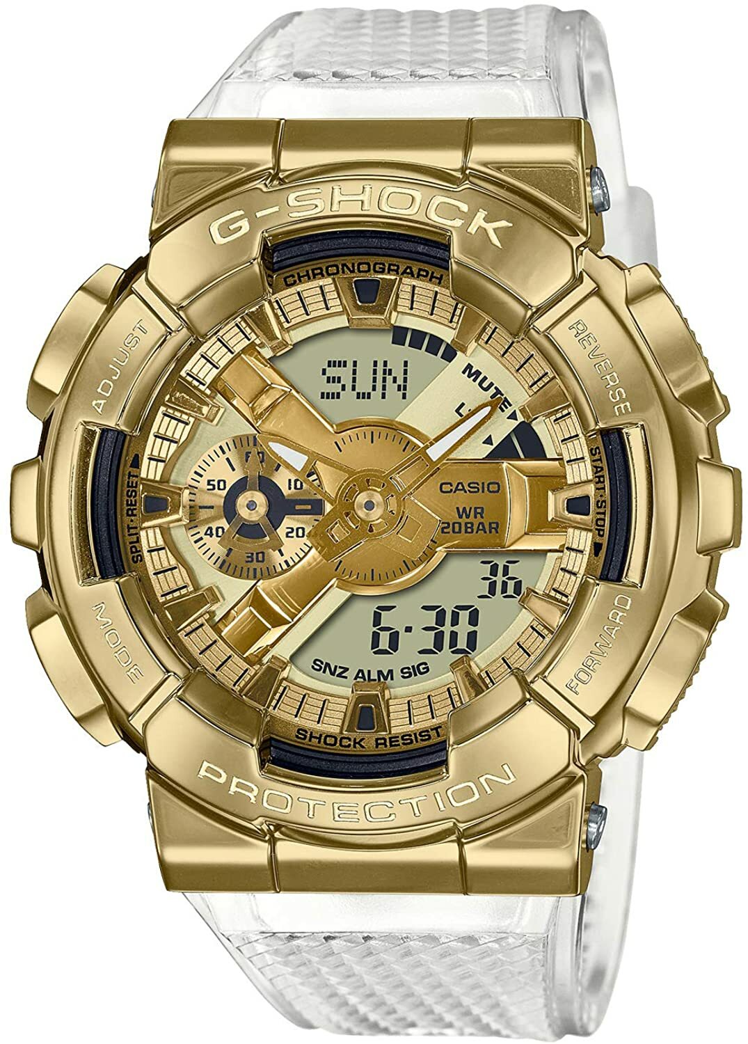 【美品】G-SHOCK Casio] Watch G-SHOCK Metal Covered GM-110SG-9AJF Men's Clear