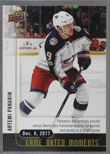 2017-18 Upper Deck Game Dated Moments - Artemi Panarin #22