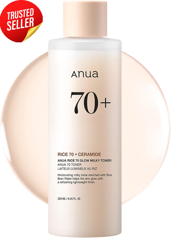 Rice 70 Glow Milky Toner Glass Dewy Skin K-Beauty