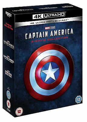 CAPTAIN AMERICA 1-3 Movie Collection [4K Ultra HD + Blu-ray] Marvel Trilogy UHD