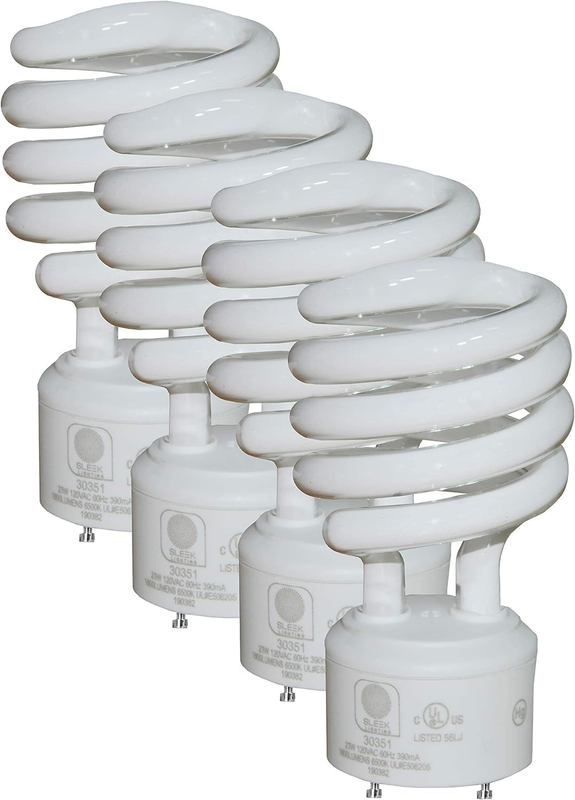 Gu24 23Watt UL Listed Light Bulb Two Prong Twist 2 Pin -T2 Spiral