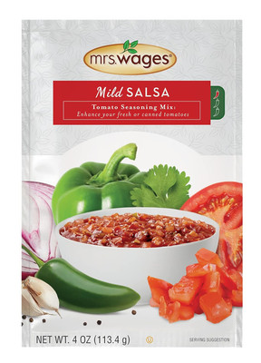Mrs. Wages Mild Salsa tomato seasoning Mix, 4 oz Packet VALUE PACK of 12