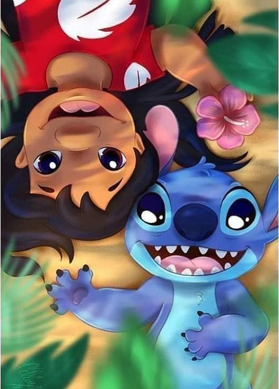 Diamond Painting Kits For Adults Kids Beginners, Diy 5d Lilo And Stitch D