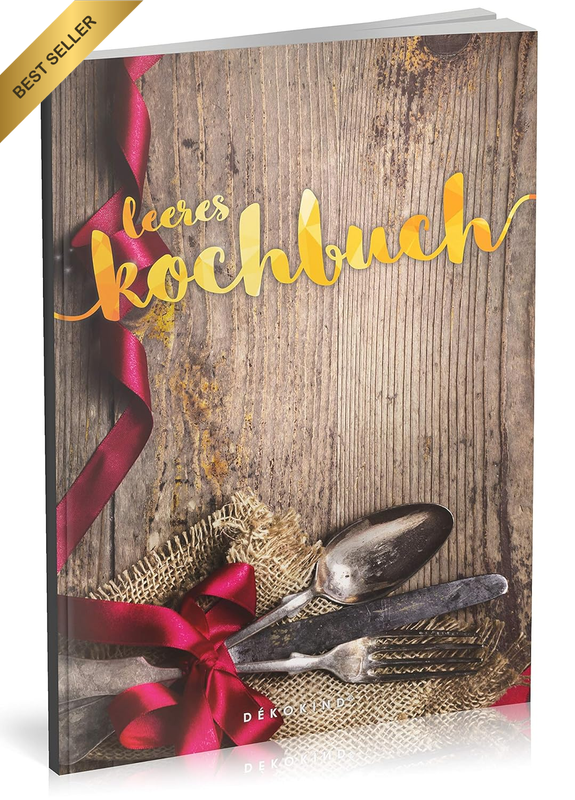 Dékokind® Leeres Kochbuch: Für Über 80 Lieblingsrezepte || Ca. A5 Softcover || R