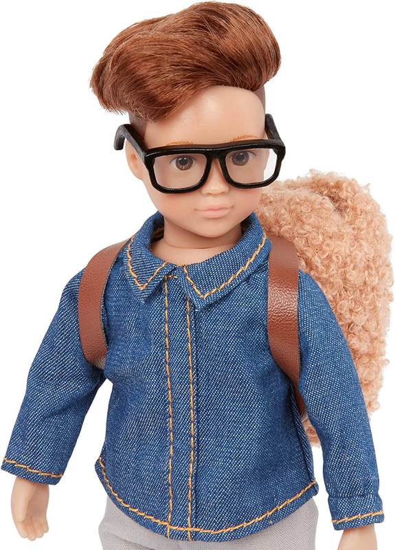 Lori Dolls &ndash; Thomas&rsquo; Scooter Set &ndash; Mini Boy Doll & Scooter Playset &ndash; 6-Inch Doll