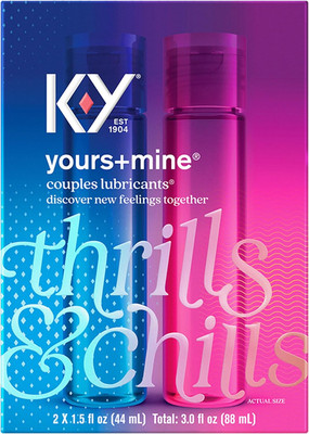 Yours + Mine Couples Personal Lube, Two Personal Lubricants, Water Based Lube fo