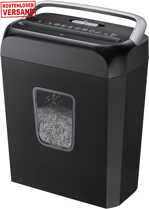 Bonsaii Aktenvernichter, Schreddert 6 BlÃ¤Tter Auf Einmal, Kann Kreditkarten Und 