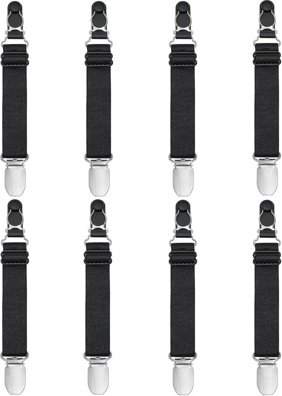 WILLWIN Multifunction Elastic Stocking Clips Suspenders Garter Belt for Girdles