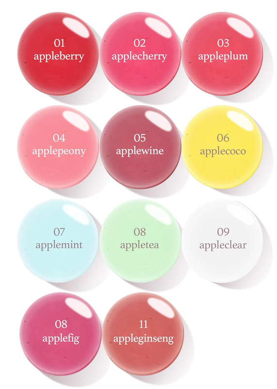 Korean Lip Oil - Appleginseng | Long-Lasting, Moisturizing, Plumping, Balancing,