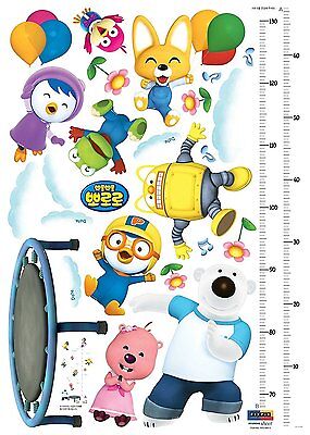 Pororo Height Measure Wall Point Sticker Kids Room Deco KRHS-PPS-58512