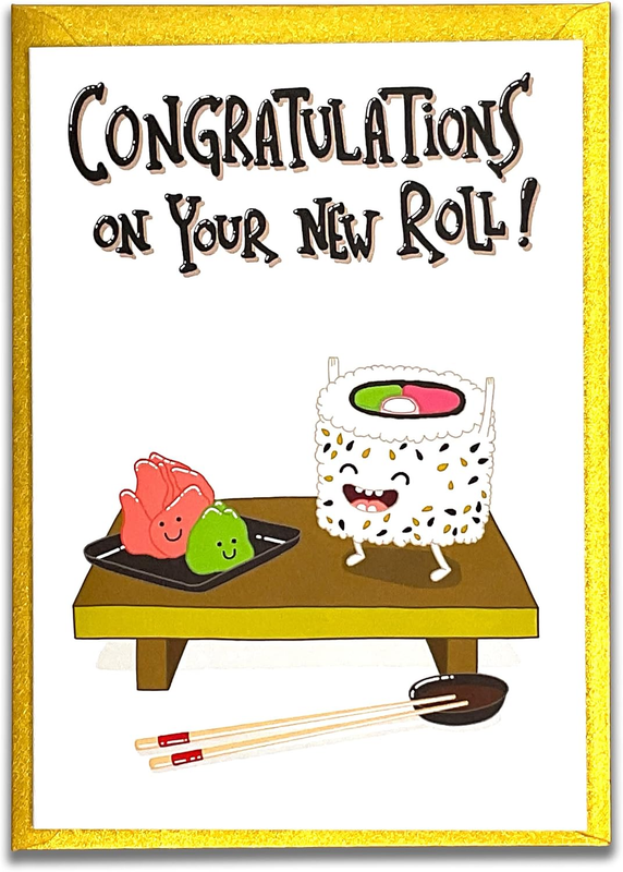 Congratulations on Your New Roll Card, Cute and Funny Handmade Congrats, New or
