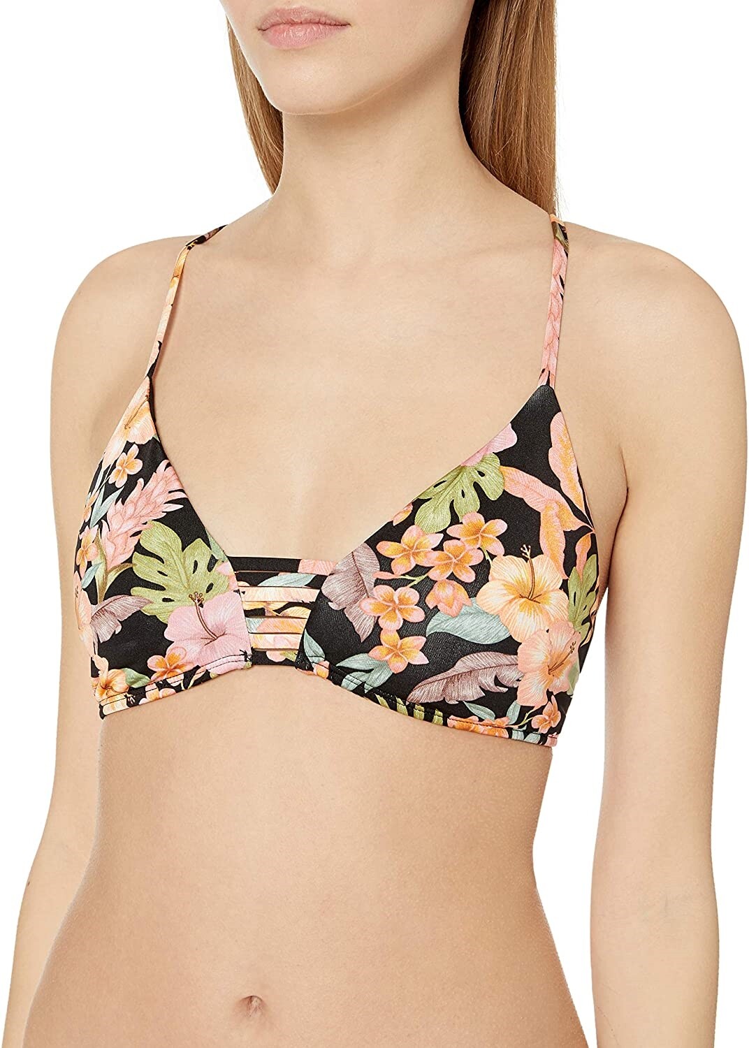 Body Glove Women's 246036 Mina Strappy Back Halter Bikini Top Swimwear Size L