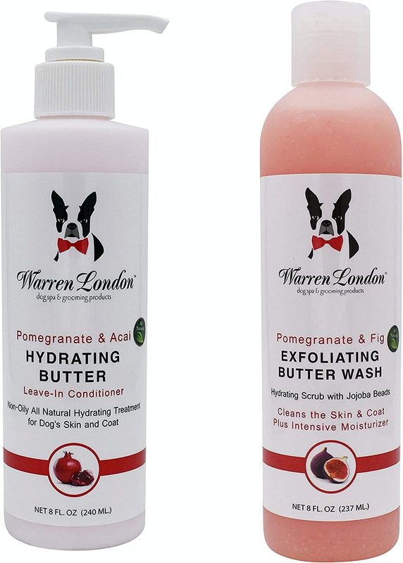 8Oz Butter Combo - Premium Dog Shampoo & Conditioner - Exfoliating Wash with Fra