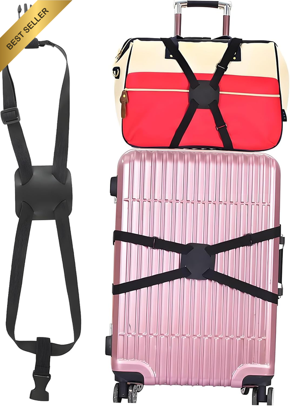 Luggage Straps Bag Bungees, Luggage Straps Suitcase Adjustable Belt for Add a Ba