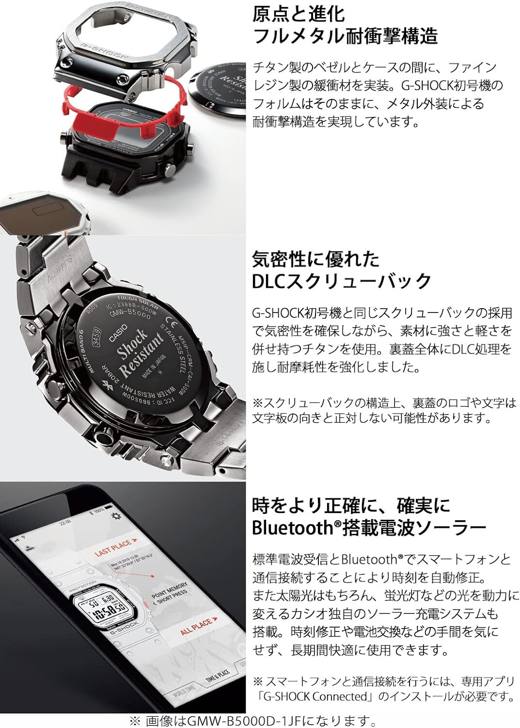 Pre-owned Casio Gmw-b5000tvb-1jr G-shock Titanium Full Metal Watch Men Japan Limited
