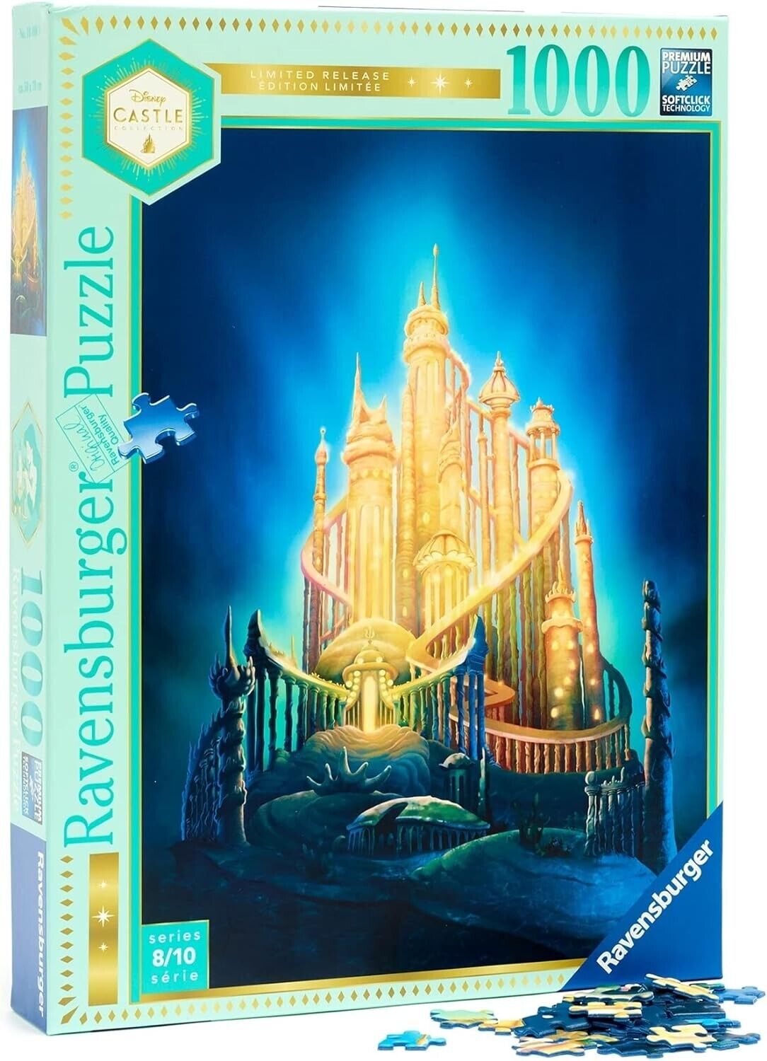 Ravensburger Disney Castle Collection Puzzle 1000 Teile Schlo Arielle NEU