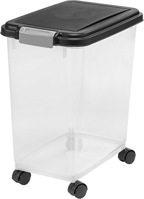 IRIS USA Airtight Dog Food Storage Container Up to 30 lbs for Dog Cat Bird and