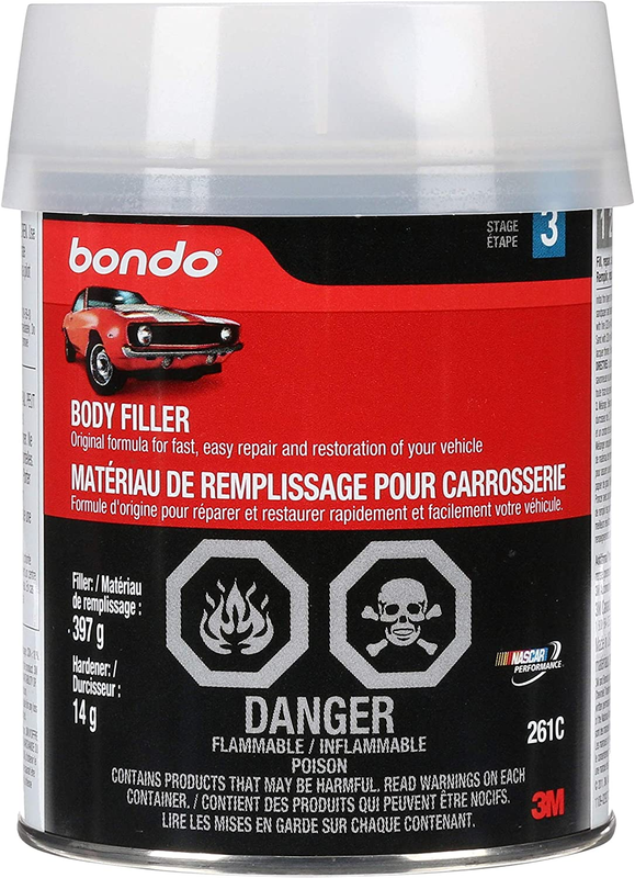 Bondo Body Filler, Original Formula for Fast, Easy Repair & Restoration of Your 
