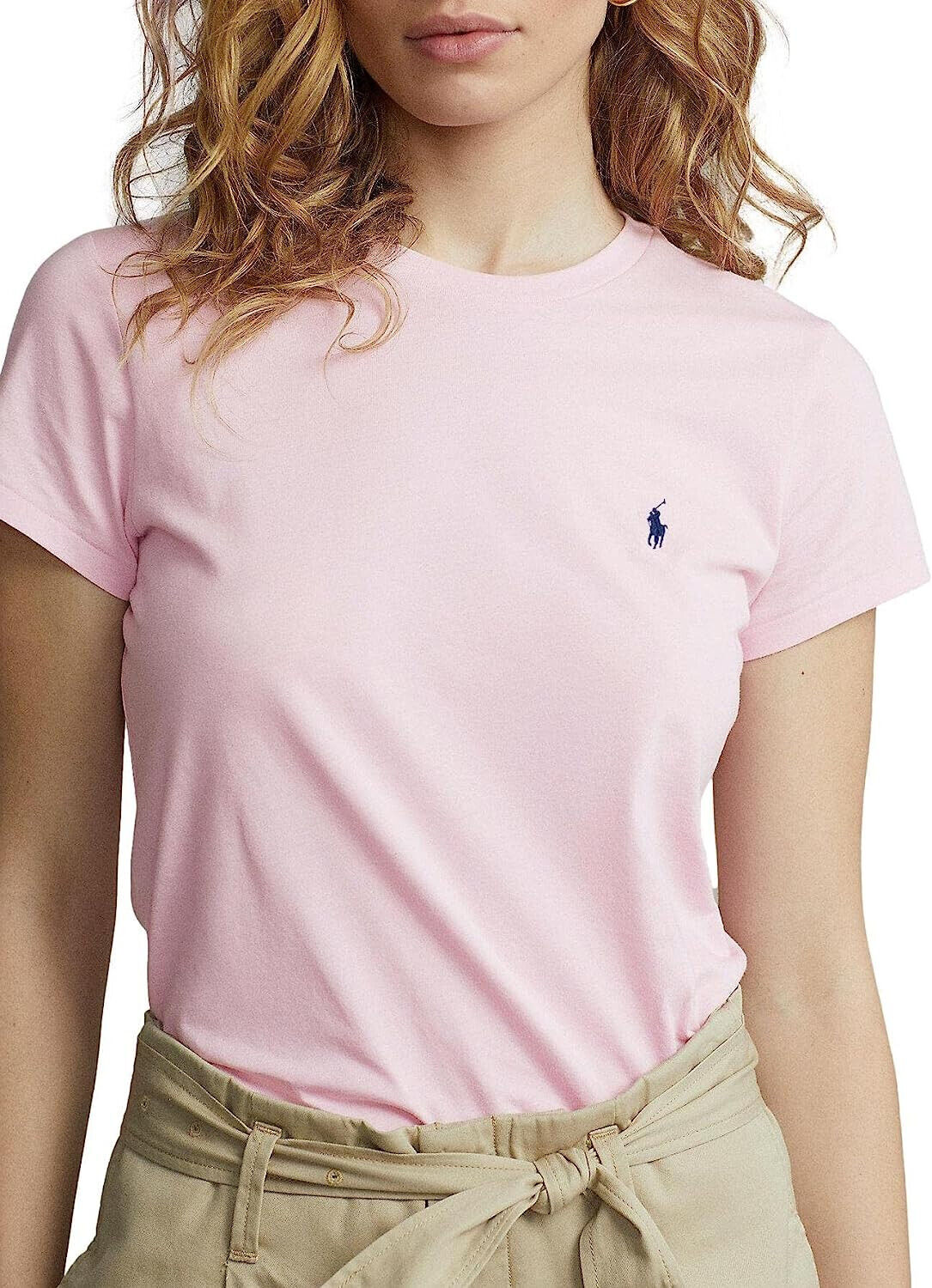 Polo Ralph Lauren Womens Lt Pink Soft Knit Crewneck Tee T Polo Ralph Lauren Womens Lt Pink Soft Knit Crewneck Tee T