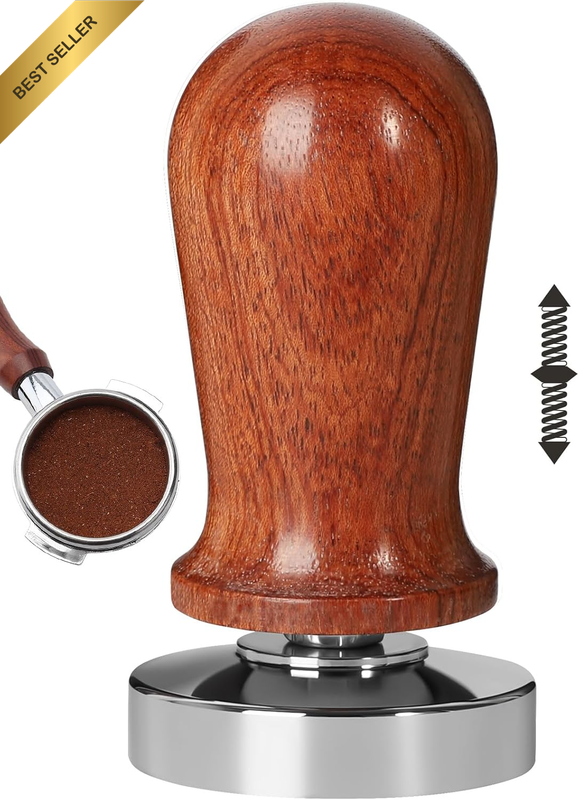 Espresso Coffee Tamper 53Mm -  Spring-Loaded Hand Tamper Premium Barista Coffee