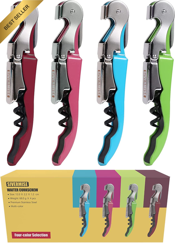 Waiter Knife, Waiters Corkscrew, Wine Bottle Opener, Multi-Functional All-In-1(M