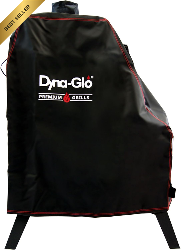 GHP Group  DG1176CSC Premium Vertical Offset Charcoal Smoker Grill Cover, Black
