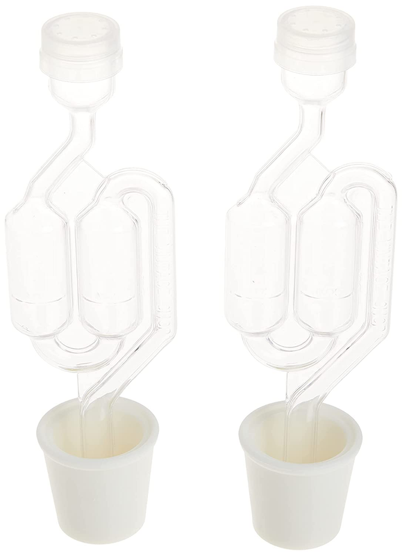 Twin Bubble Airlock Carboy Bung Pack for Home Wine Making Supplies Universal