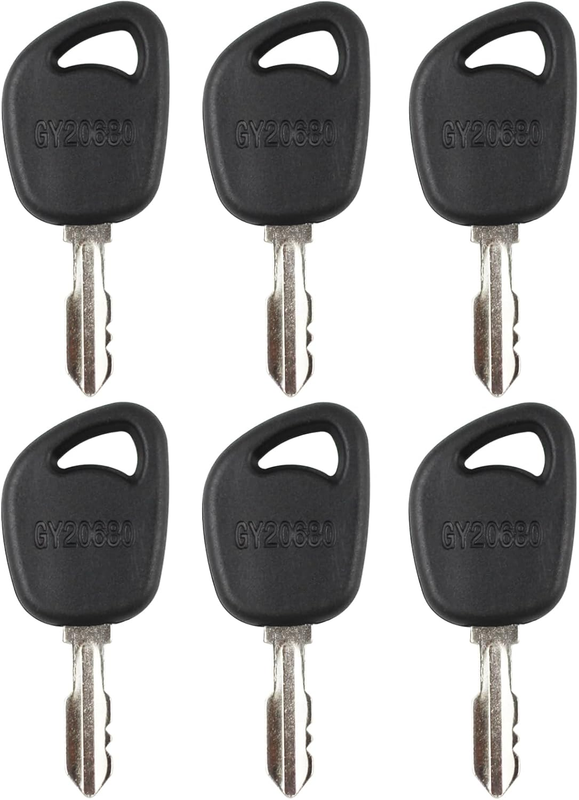 6PCS Ignition Keys GY20680 for John Deere LA LT SST X D110 L100 L108 L111 L118