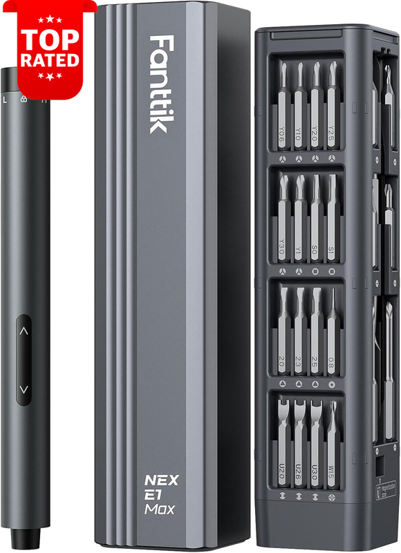 E1 Max Precision Electric Screwdriver Mini Rechargeable Screwdriver Set