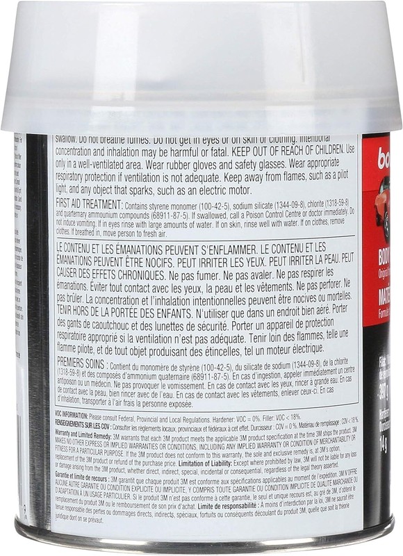 Bondo Body Filler, Original Formula for Fast, Easy Repair & Restoration of Your 