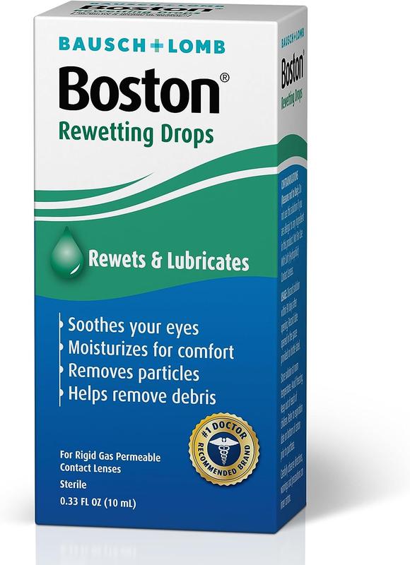 Boston Contact Lens Solution, Rewetting Solution for Gas Permeable Contact Lense