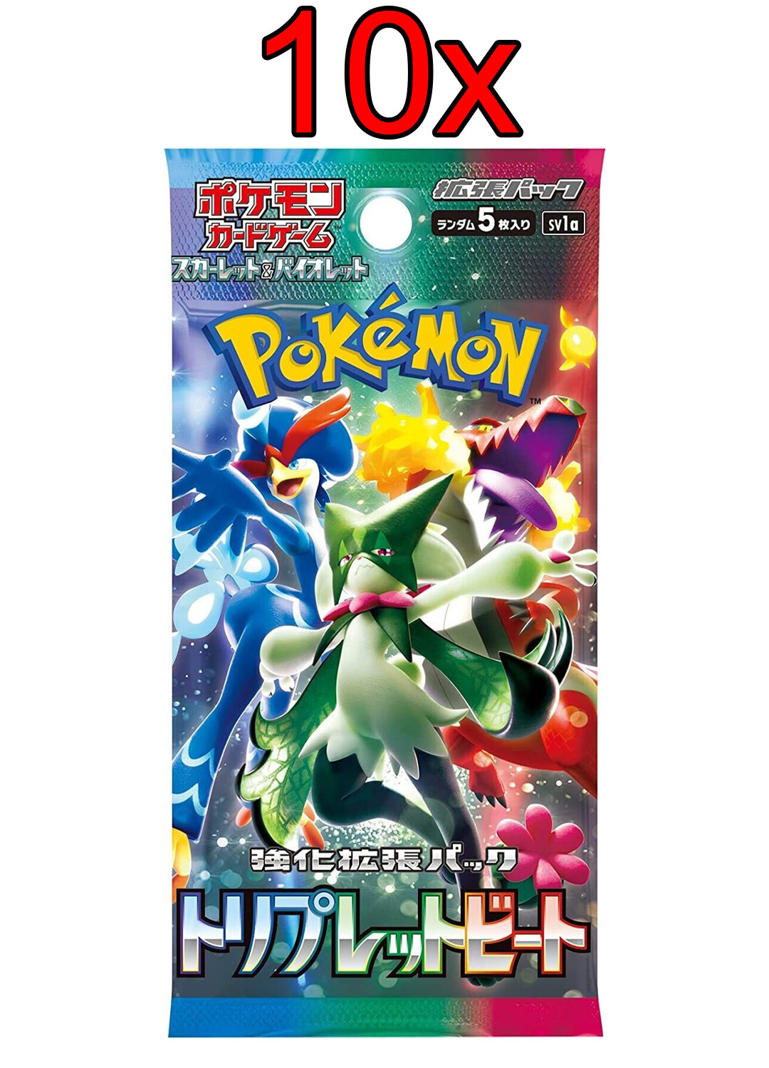 10 PACK Triplet Beat sv1a Pokemon Card Japanese Scarlet 10 PACK Triplet Beat sv1a Pokemon Card Japanese Scarlet