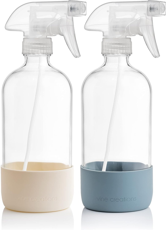 With Silicone Sleeve, 16oz Refillable Empty Bottle For
