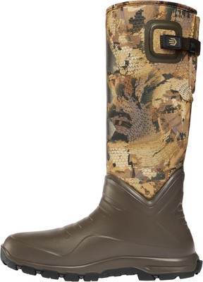 Pre-owned Lacrosse Mens Aerohead Sport 16in 3.5 Optifade Marsh Polyurethane Hunting Boots