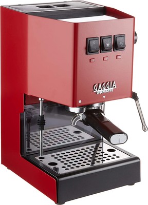 Gaggia RI9380/47 Classic Pro Espresso Machine,1.3Liters, Cherry Red