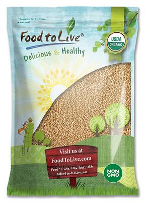 Organic Amaranth Seeds - Non-GMO, Kosher, Raw, Vegan - by Food to Live