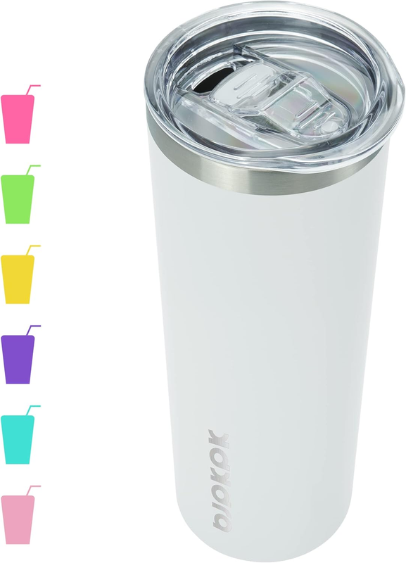 Skinny Tumbler with Lid 20 Oz Stainless Steel Vacuum Insulated Double Wall Trave