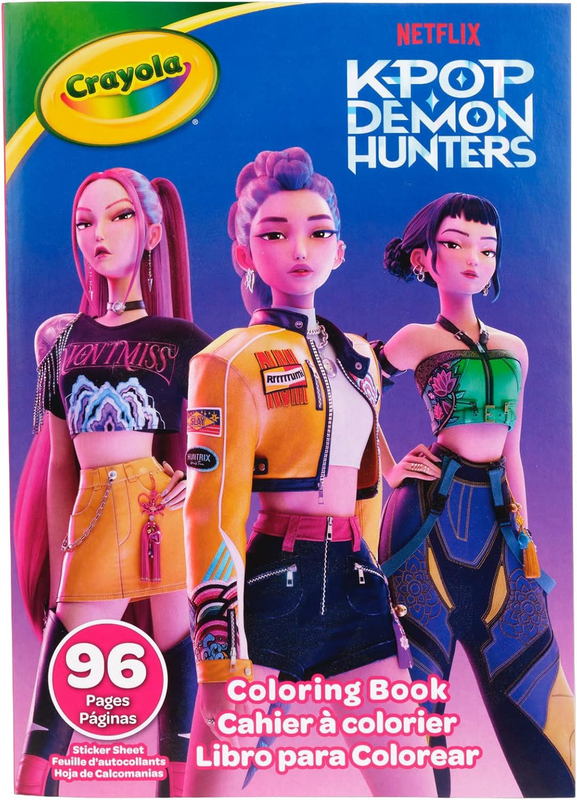 Kpop Demon Hunters 96 Page Coloring Book