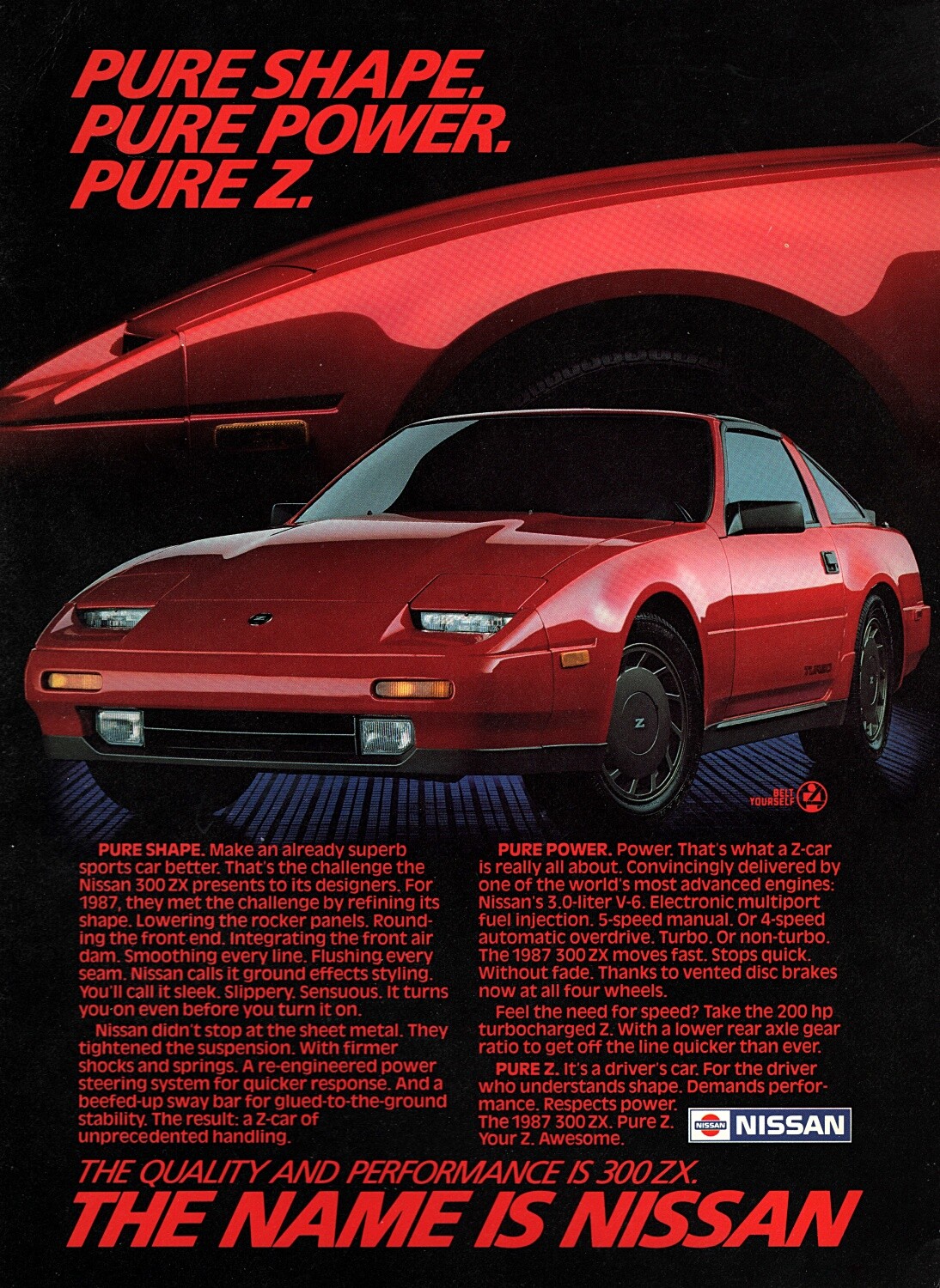 K3styles様 1987 Nissan 300ZX 2 2 with 17x9.5 Kansei Knp and Toyo Tires