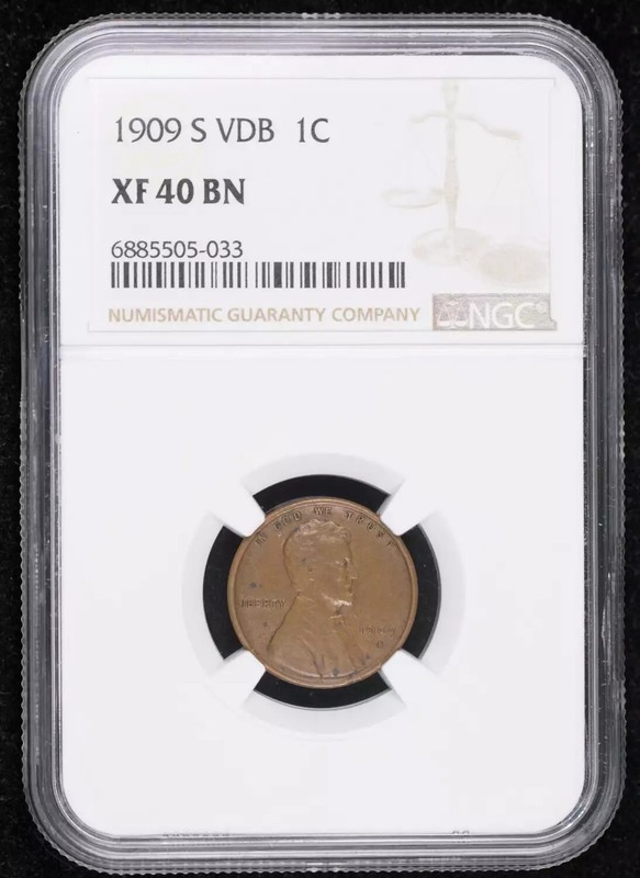 1909 S VDB Small Cents Lincoln, Wheat Ears Reverse NGC