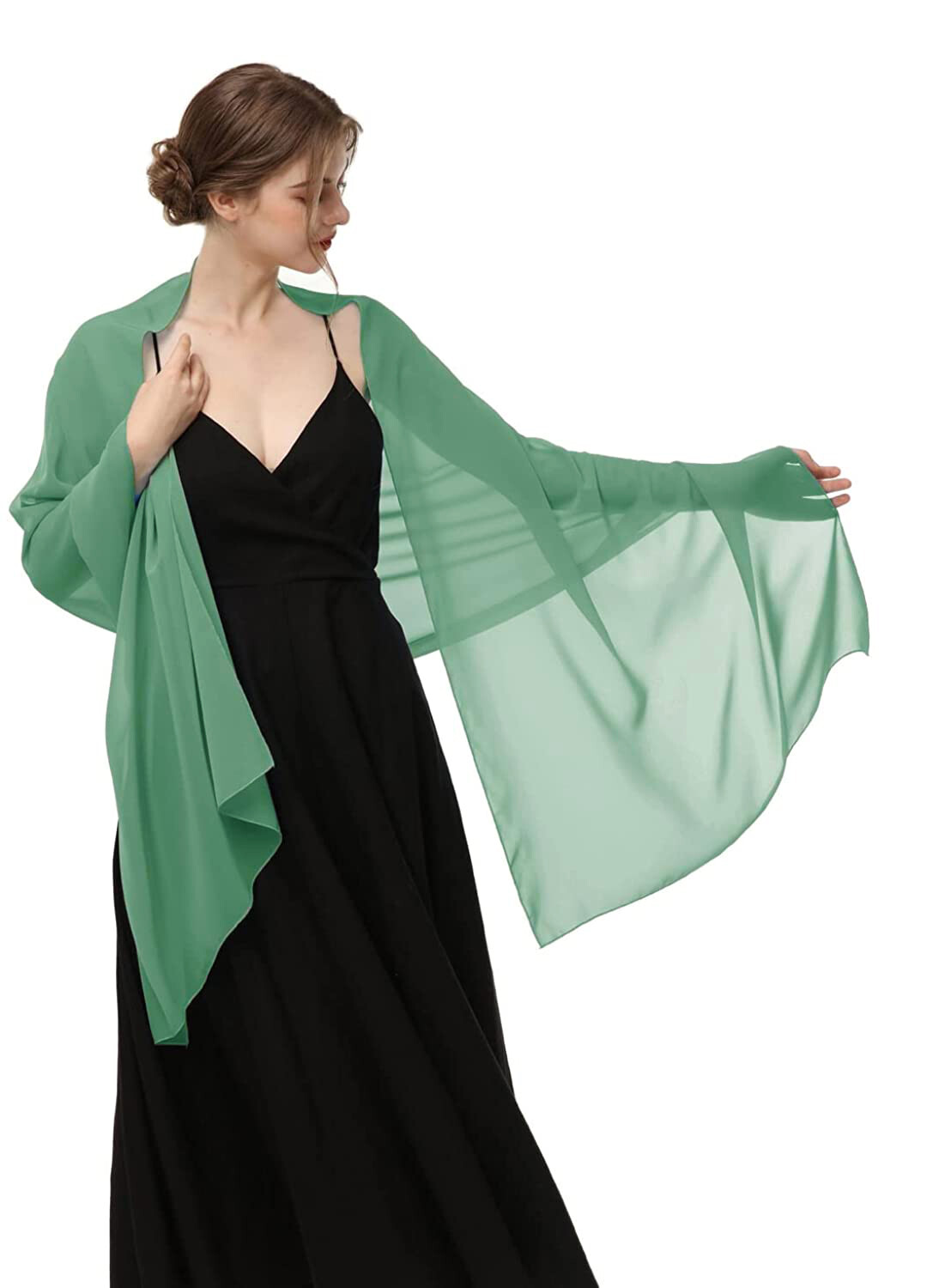 Chiffon Shawls Scarves Wraps for Bridal Wedding Party Evening Dress