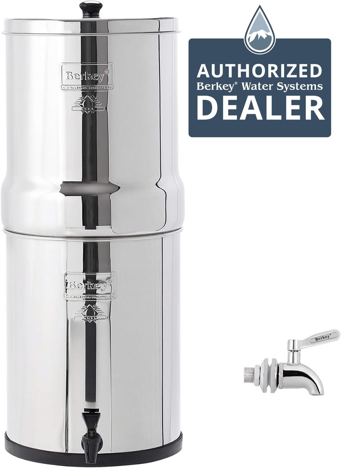 Big Berkey Unit/Housing ONLY Blemished w/SS Spigot (Water Filters NOT included)