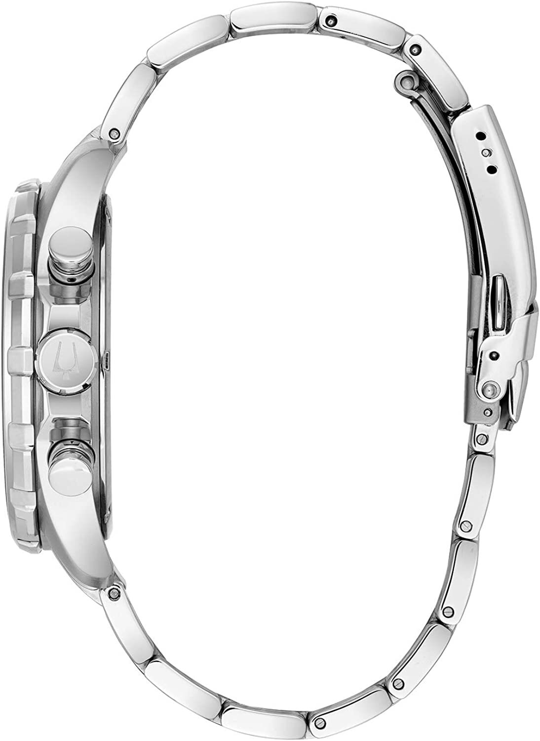Pre-owned Bulova Buloca Marine Star Wristwatch For Men 43mm Case Stainless Steel, Stainless Steel