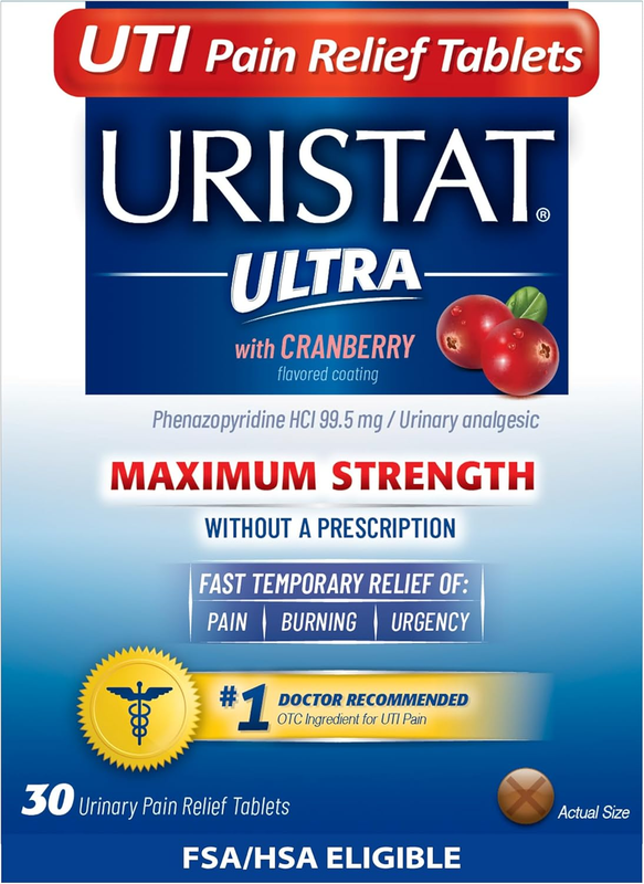 Ultra Strength UTI Relief Tablets  Ease Urinary Pain, Burning ...